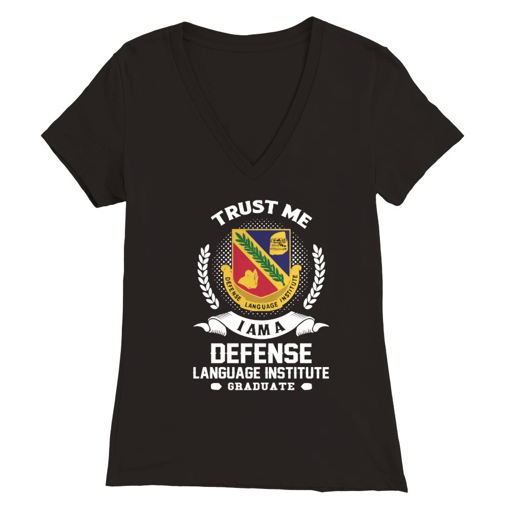 Defense Language Institute Premium Womens V-Neck T-shirt