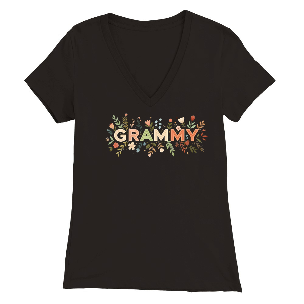 Grammy Premium Womens V-Neck T-shirt