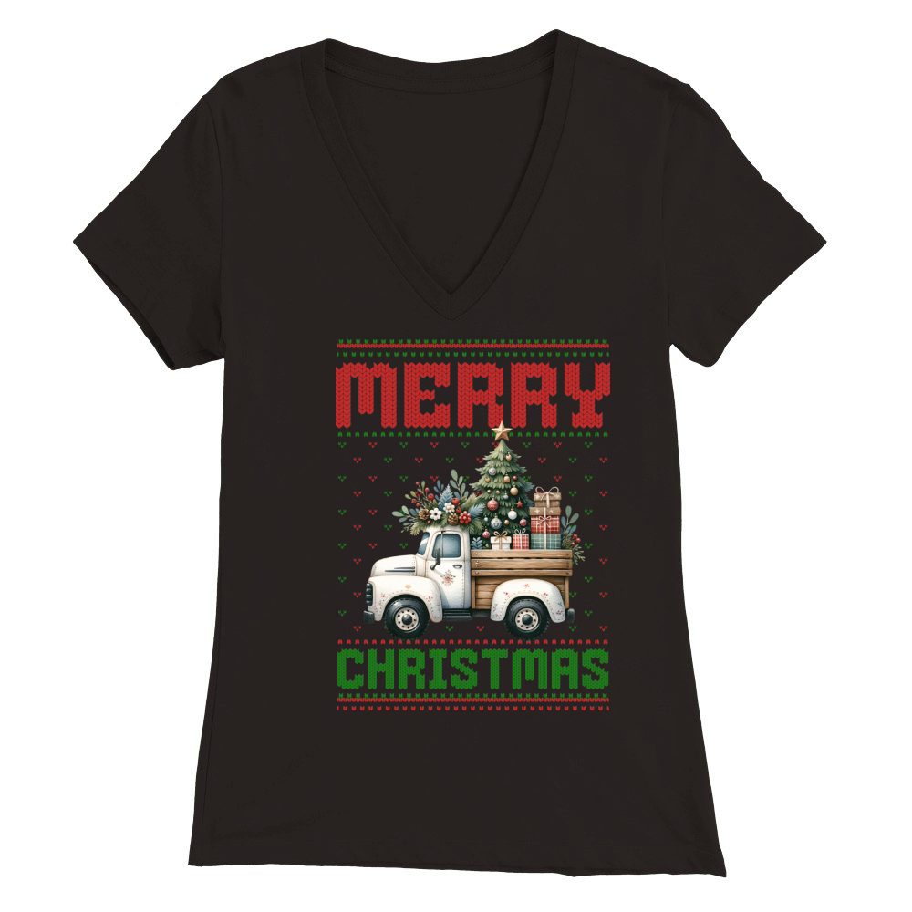 Merry christmas 50 12 Premium Womens V-Neck T-shirt