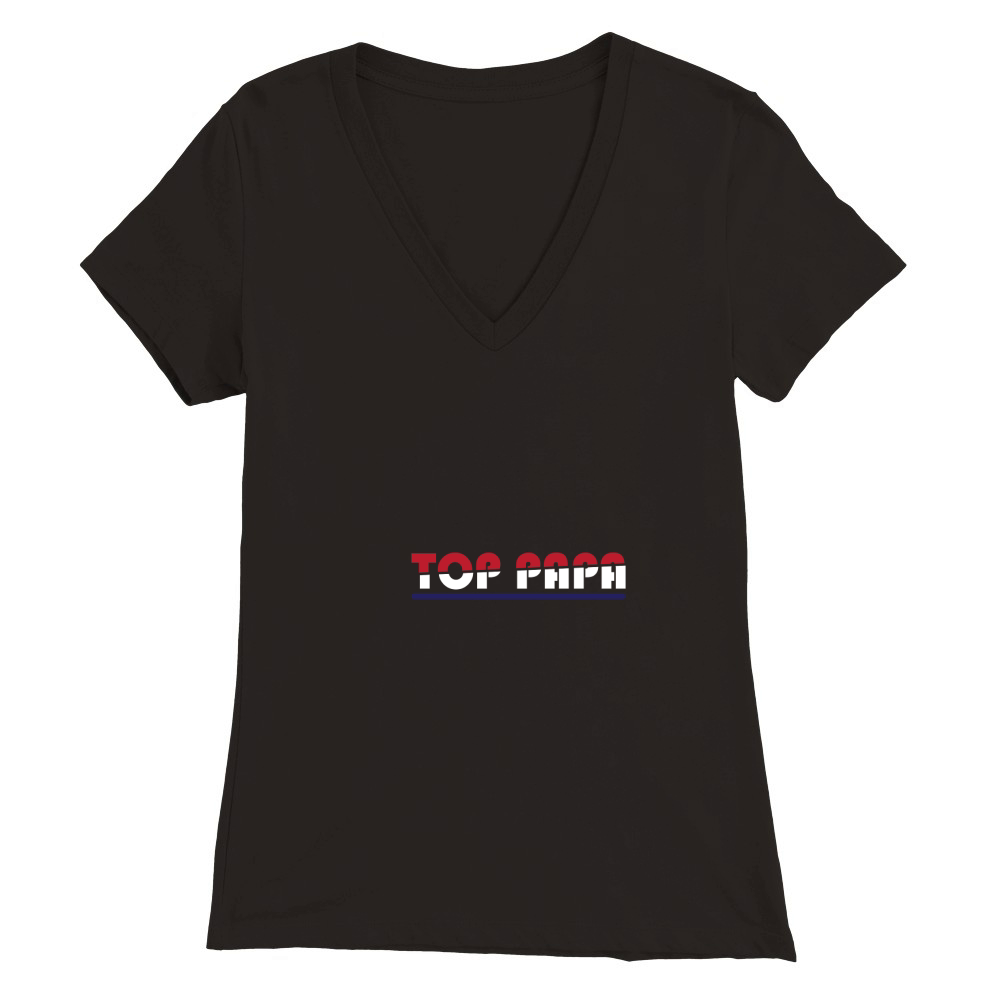 Top papa Premium Womens V-Neck T-shirt