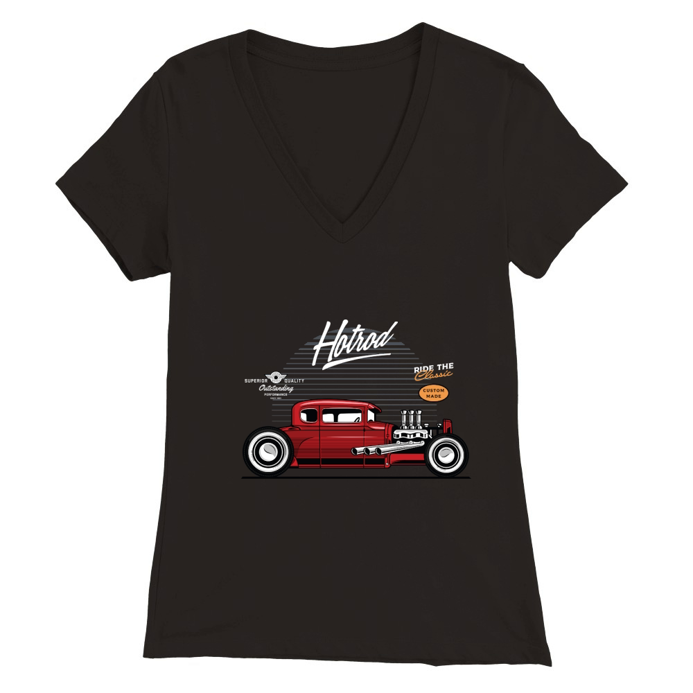 Vintage Car 17 Premium Womens V-Neck T-shirt