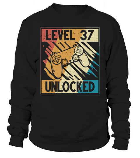 37th Birthday Gamer 37 Years Sweatshirt Unisex