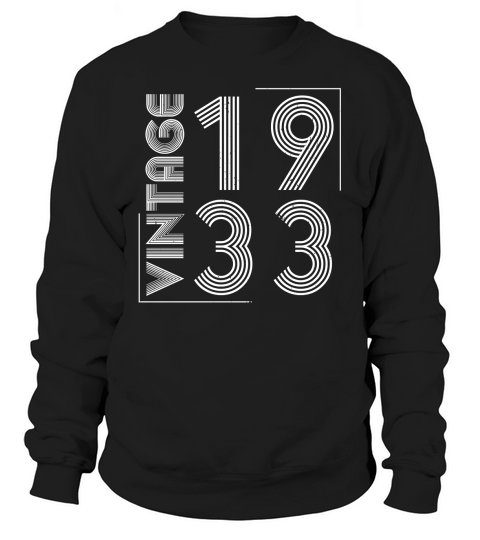 Vintage 1933 Birthday Sweatshirt Unisex