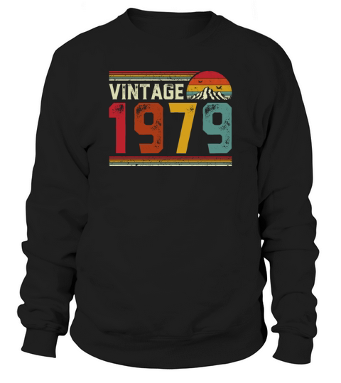 Vintage 1979 42 Years Old 42nd Birthday Gift Sweatshirt Unisex