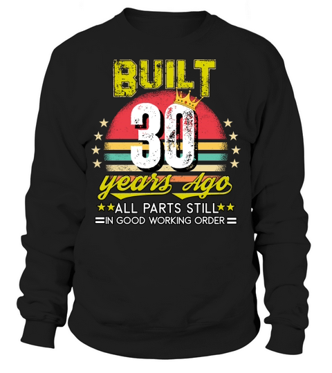 Vintage Birthday 30 Sweatshirt Unisex