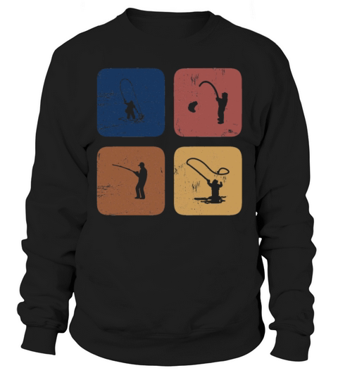 Vintage Fishing, Fishermen and Fisherman Gift Sweatshirt Unisex
