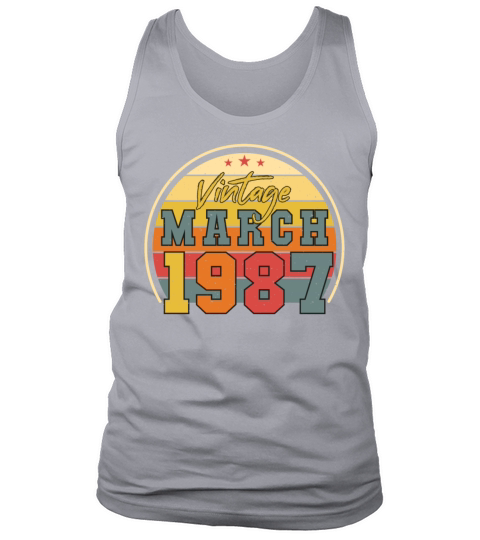 Born March 1987 Vintage Tank Top Unisex