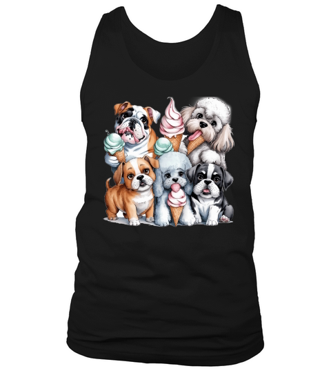 Dog Watercolor Bundle 07 Tank Top Unisex
