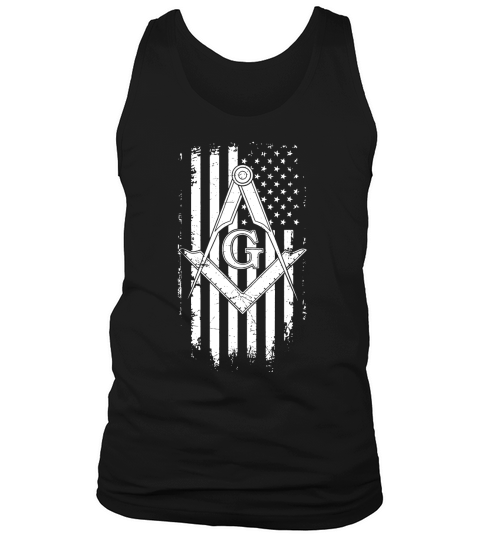Masonic American Flag Tank Top Unisex