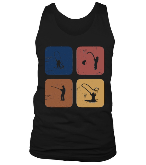 Vintage Fishing, Fishermen and Fisherman Gift Tank Top Unisex