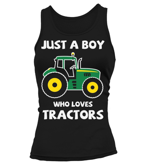 Birthday just a boy who loves tractors Tank top Woman