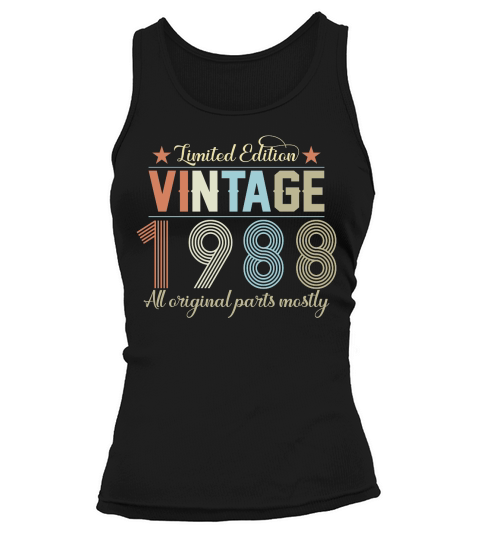 Birthday   Limited Edition Vintage 1988 Tank top Woman