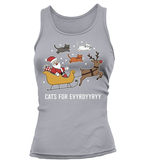 Cats for Everybody Christmas Tank top Woman