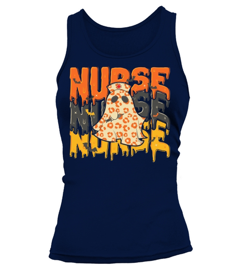 Ghost Boo Nurse Halloween sublimation Tank top Woman
