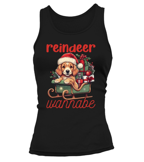 Reindeer wannabe Dog 1 Tank top Woman