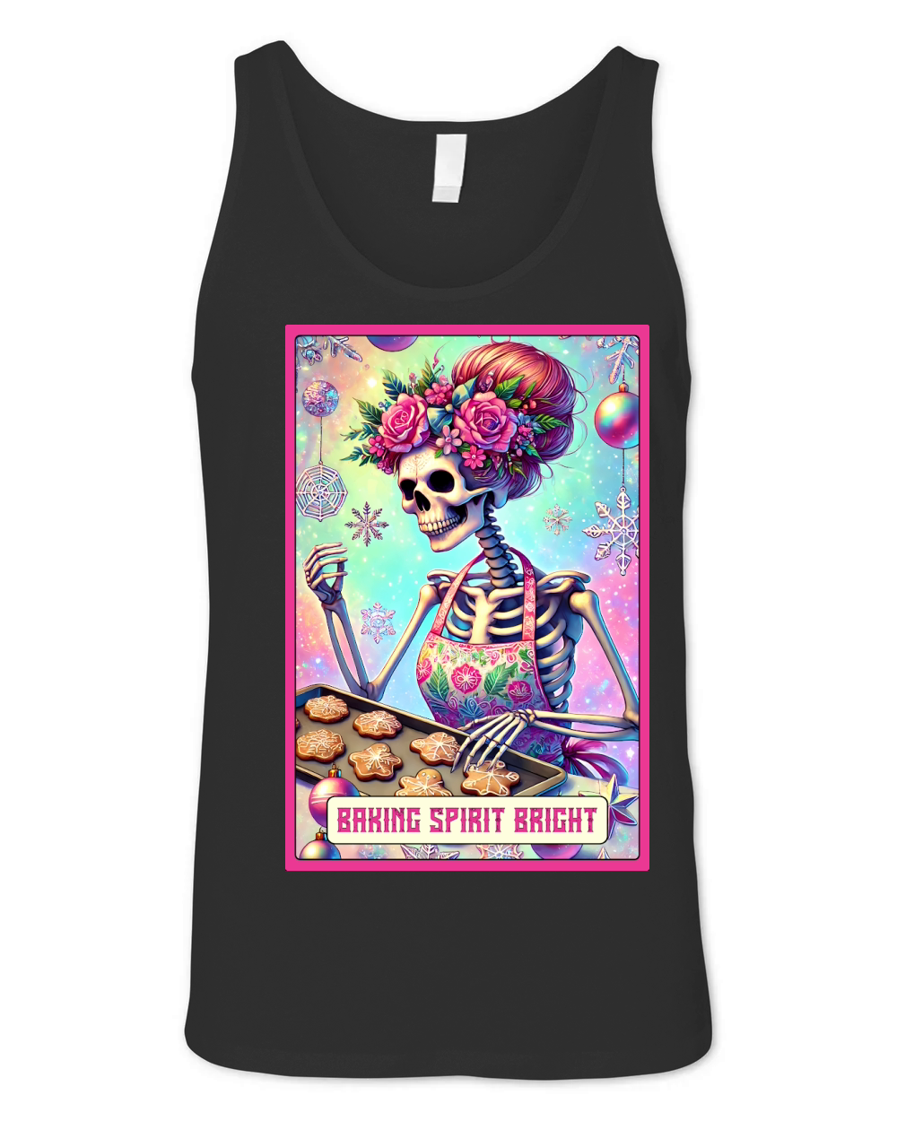 Baking Spirit Bright Skeleton Taro Card Unisex Jersey Tank