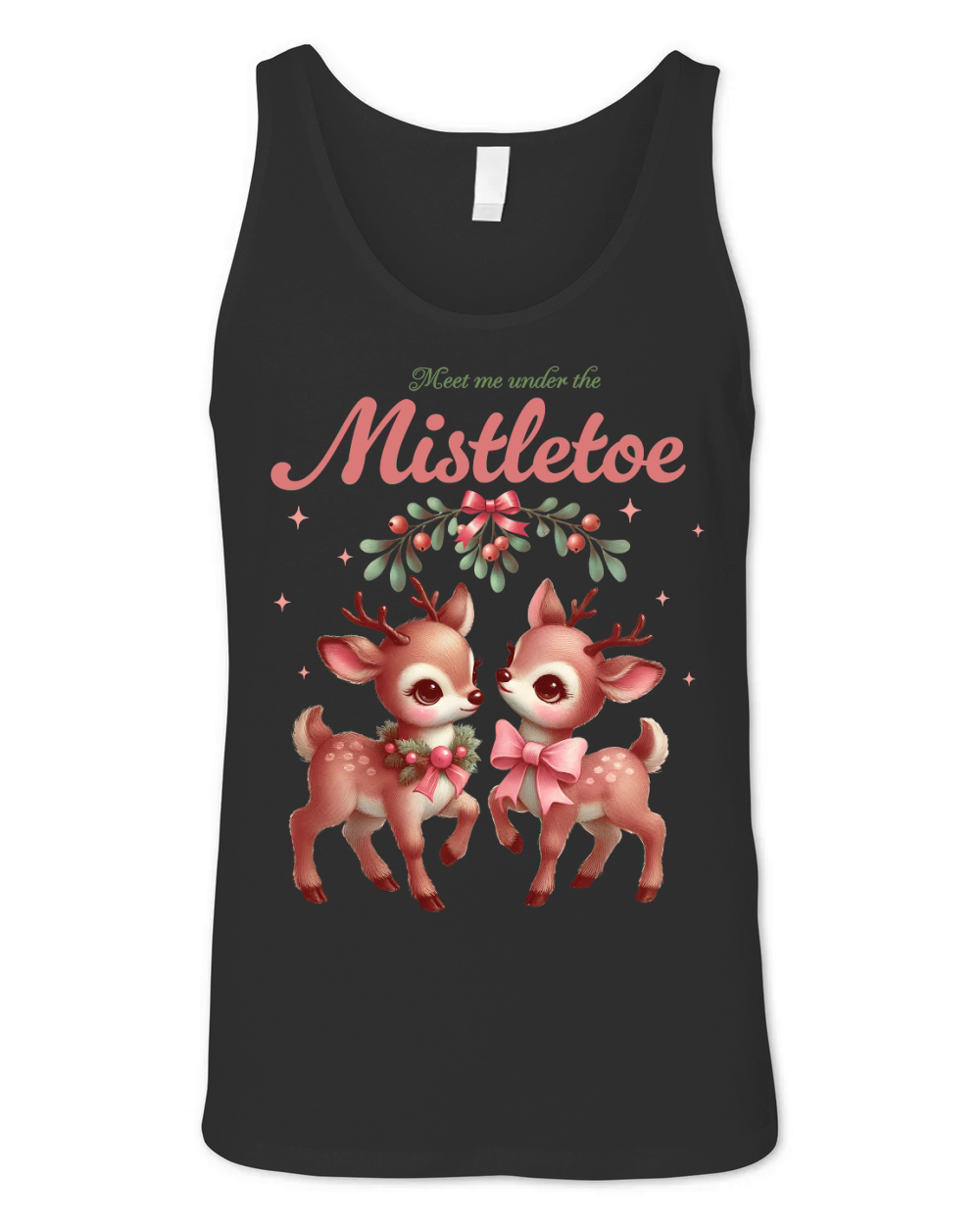 Meet me under the Mistletoe Unisex Jersey Tank