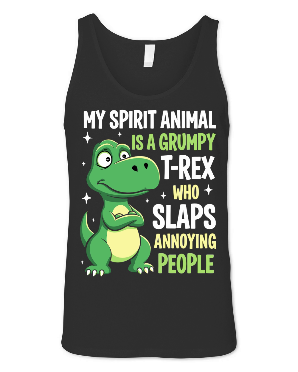 My spirit animal is a grumpy Unisex Jersey Tank