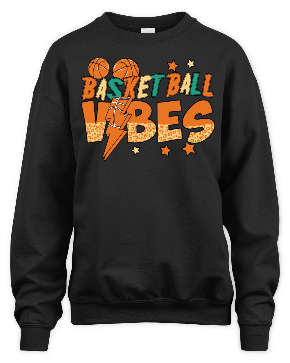 Basketball Vibes Leopard Unisex Premium Crewneck Sweatshirt