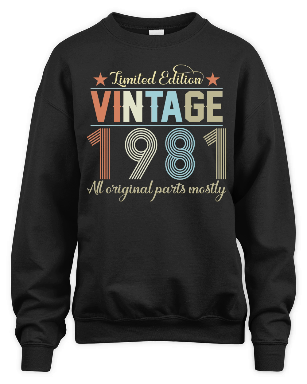 Birthday   Limited Edition Vintage 1981 Unisex Premium Crewneck Sweatshirt