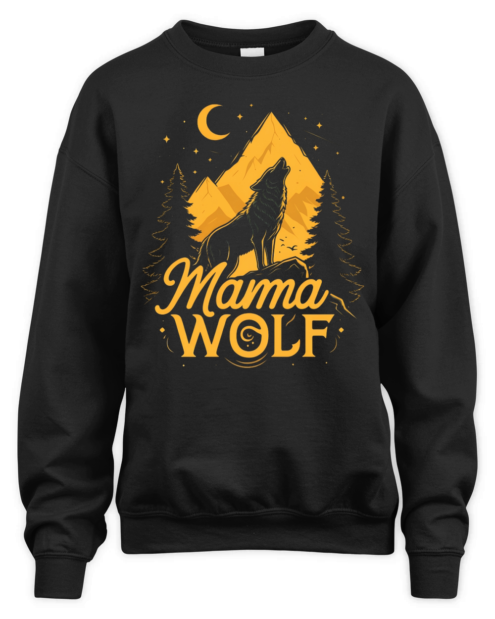 Mama Wolf Unisex Premium Crewneck Sweatshirt