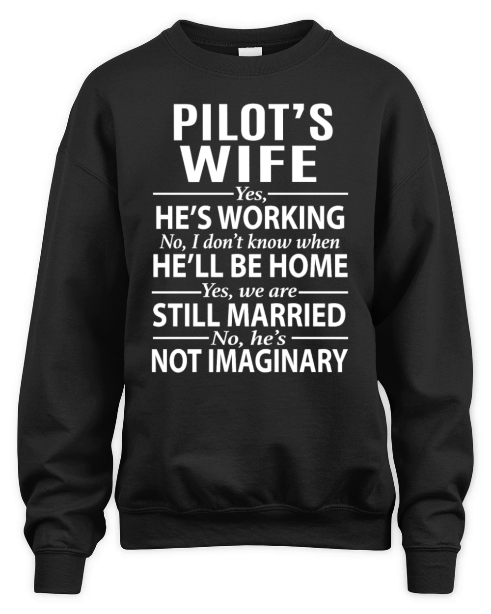 Pilots Wife Unisex Premium Crewneck Sweatshirt