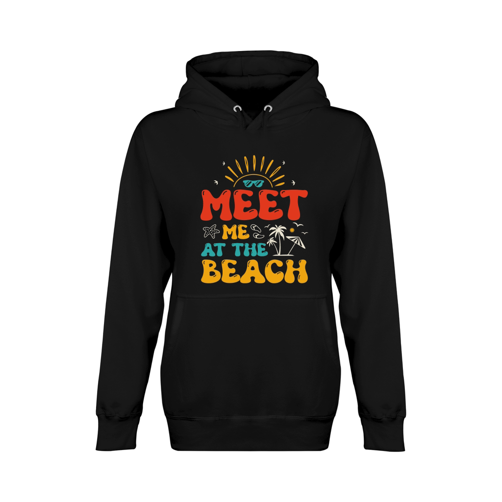 Meet me at the Beach T Shirt Design (1) Unisex Premium Pullover Hoodie