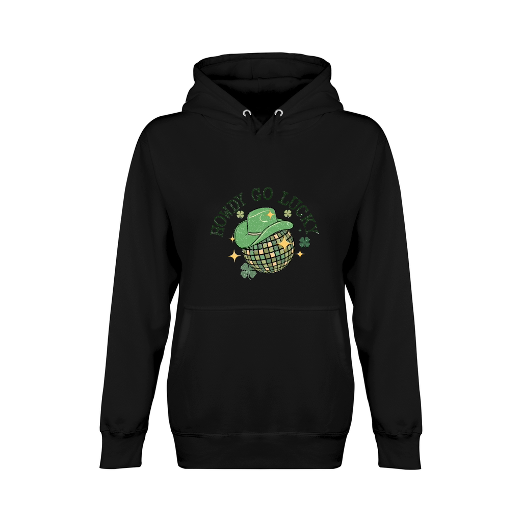Retro St Patricks Day howdy go lucky Unisex Premium Pullover Hoodie