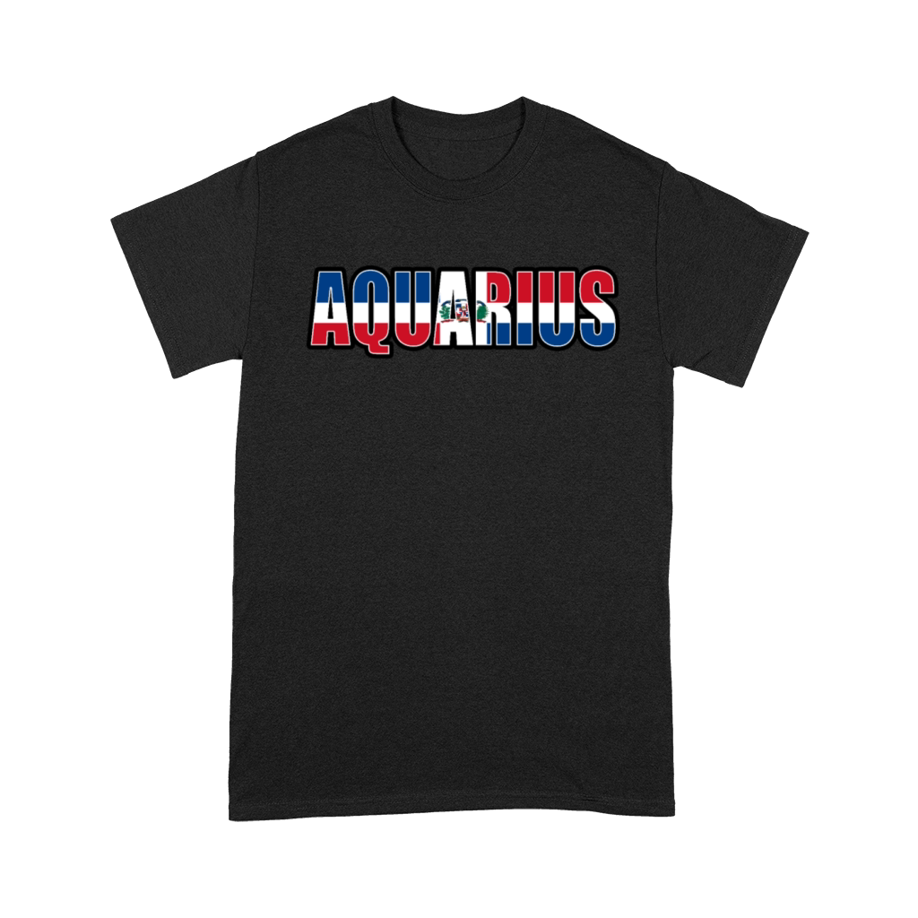 Aquarius Dominican Horoscope Heritage DNA Flag Unisex T-Shirt