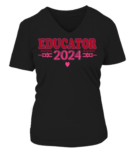 Educator Est.2024 4 V-neck T-Shirt Woman