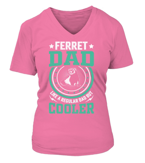 Ferret dad like a regular dad but cooler (10) V-neck T-Shirt Woman