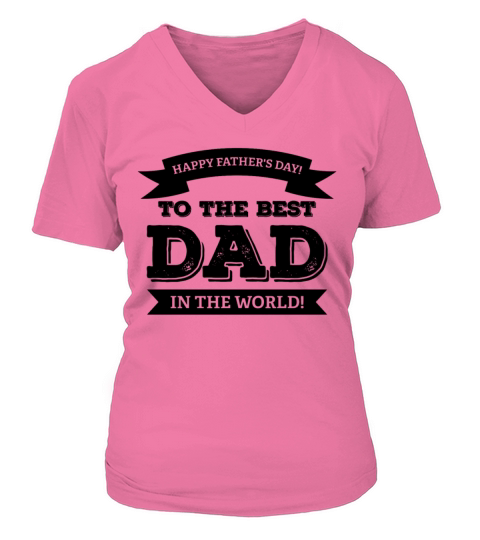 Happy Fathers Day V-neck T-Shirt Woman