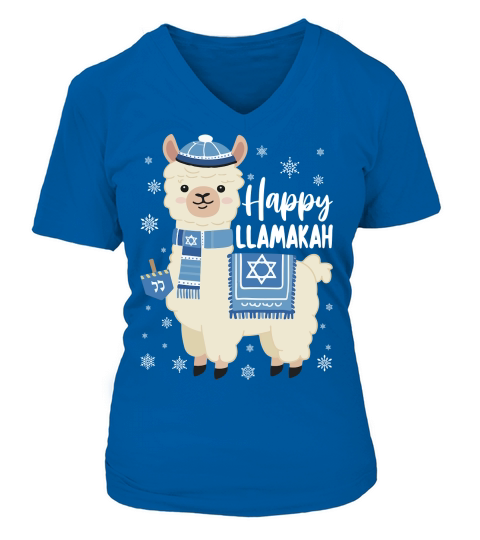 happy llamakah V-neck T-Shirt Woman