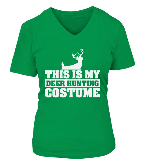 This Is My Deer Hunting Costume V-neck T-Shirt Woman