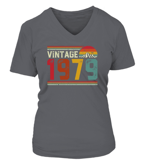Vintage 1979 42 Years Old 42nd Birthday Gift V-neck T-Shirt Woman