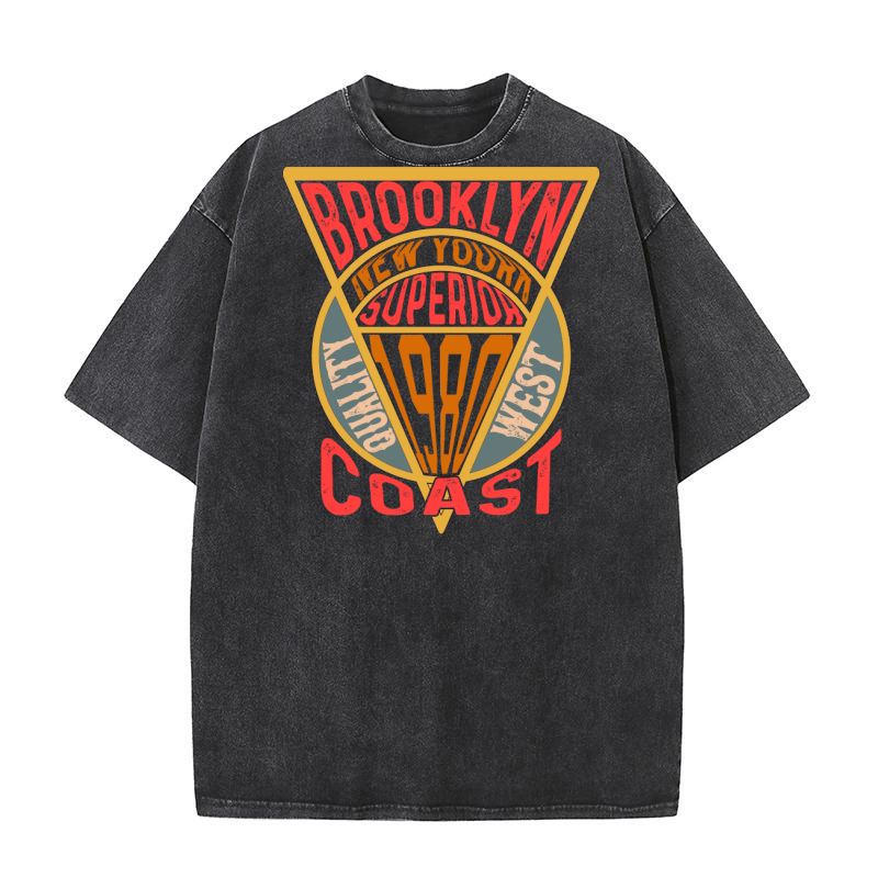 Brooklyn new your superior 1980 coast Washed T-Shirt