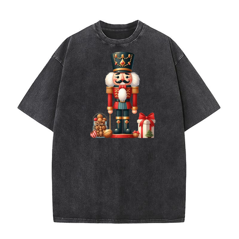 Christmas Nutcracker (5) Washed T-Shirt