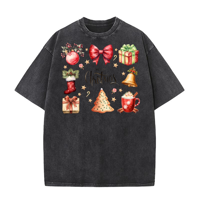 coquette merry christmas 16 Washed T-Shirt