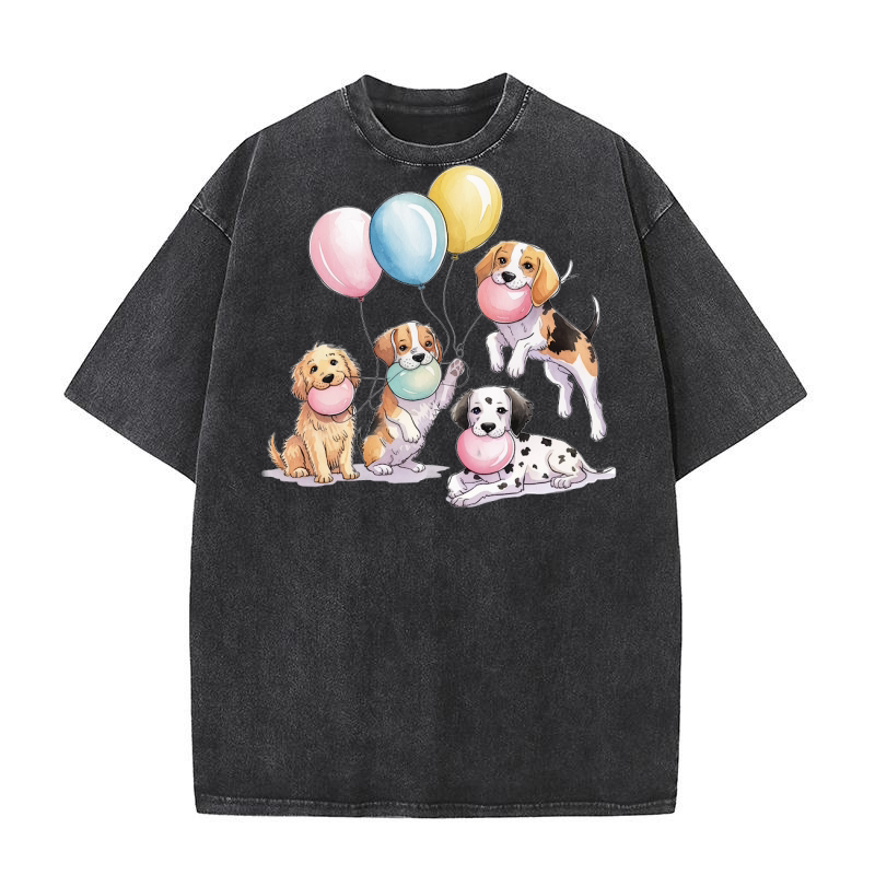 Dog Watercolor Bundle 13 Washed T-Shirt