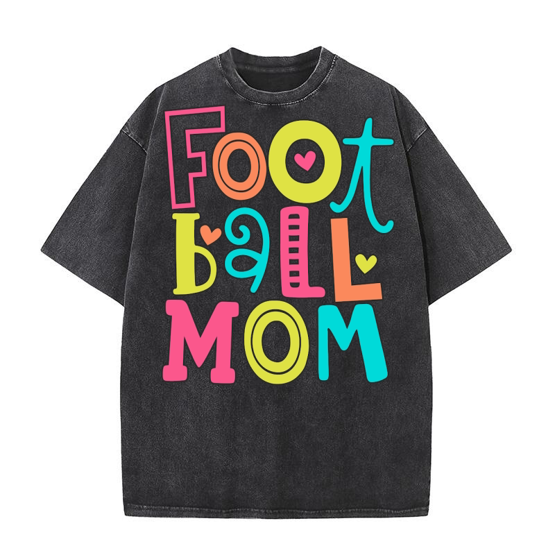 Football Mom 7 Washed T-Shirt