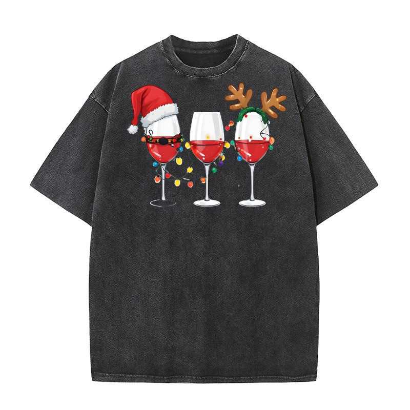 Goblet Christmas 1 Washed T-Shirt