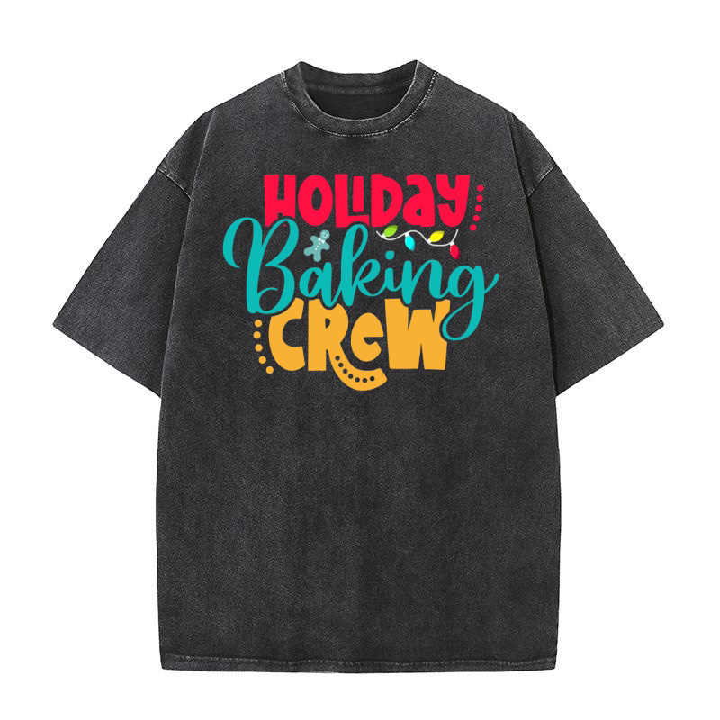 Holiday Baking Crew 8 Washed T-Shirt