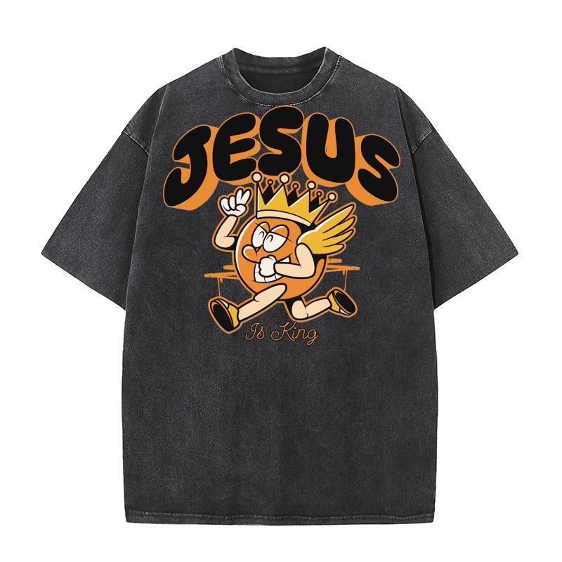 Jesus Is King Washed T-Shirt