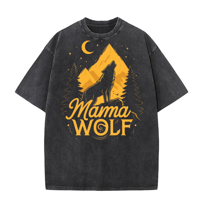 Mama Wolf Washed T-Shirt