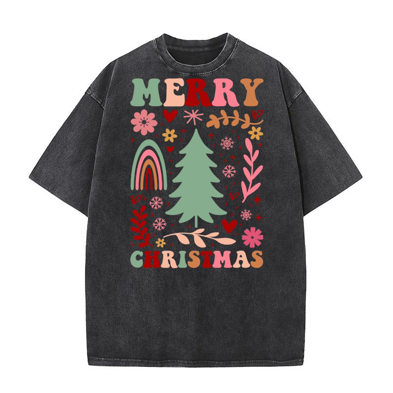 merry christmas 40 Washed T-Shirt