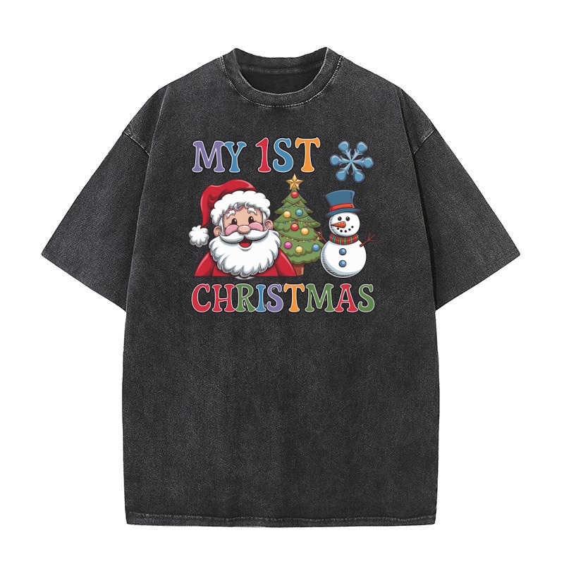 my 1st christmas 3 Washed T-Shirt
