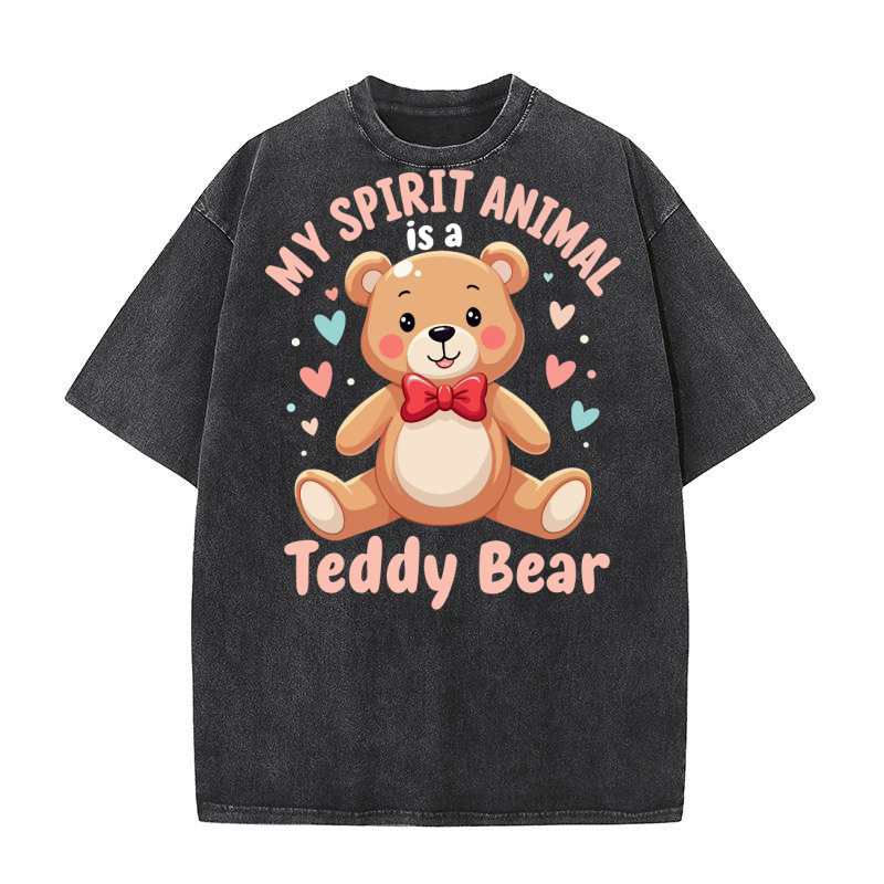 My spirit antmal teddy bear Washed T-Shirt