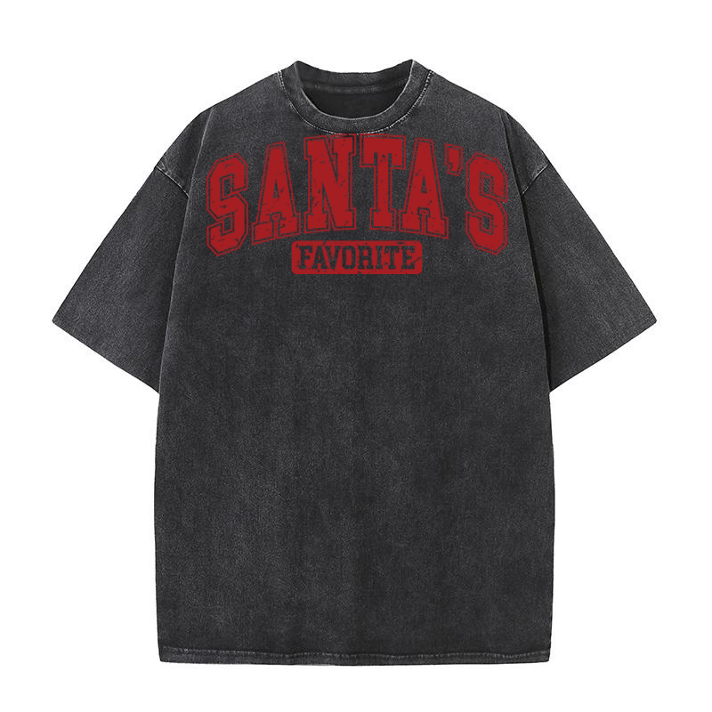 SantasFavorite Retro Washed T-Shirt