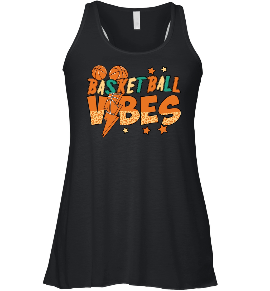 Basketball Vibes Leopard Women's Flowy Tank Top