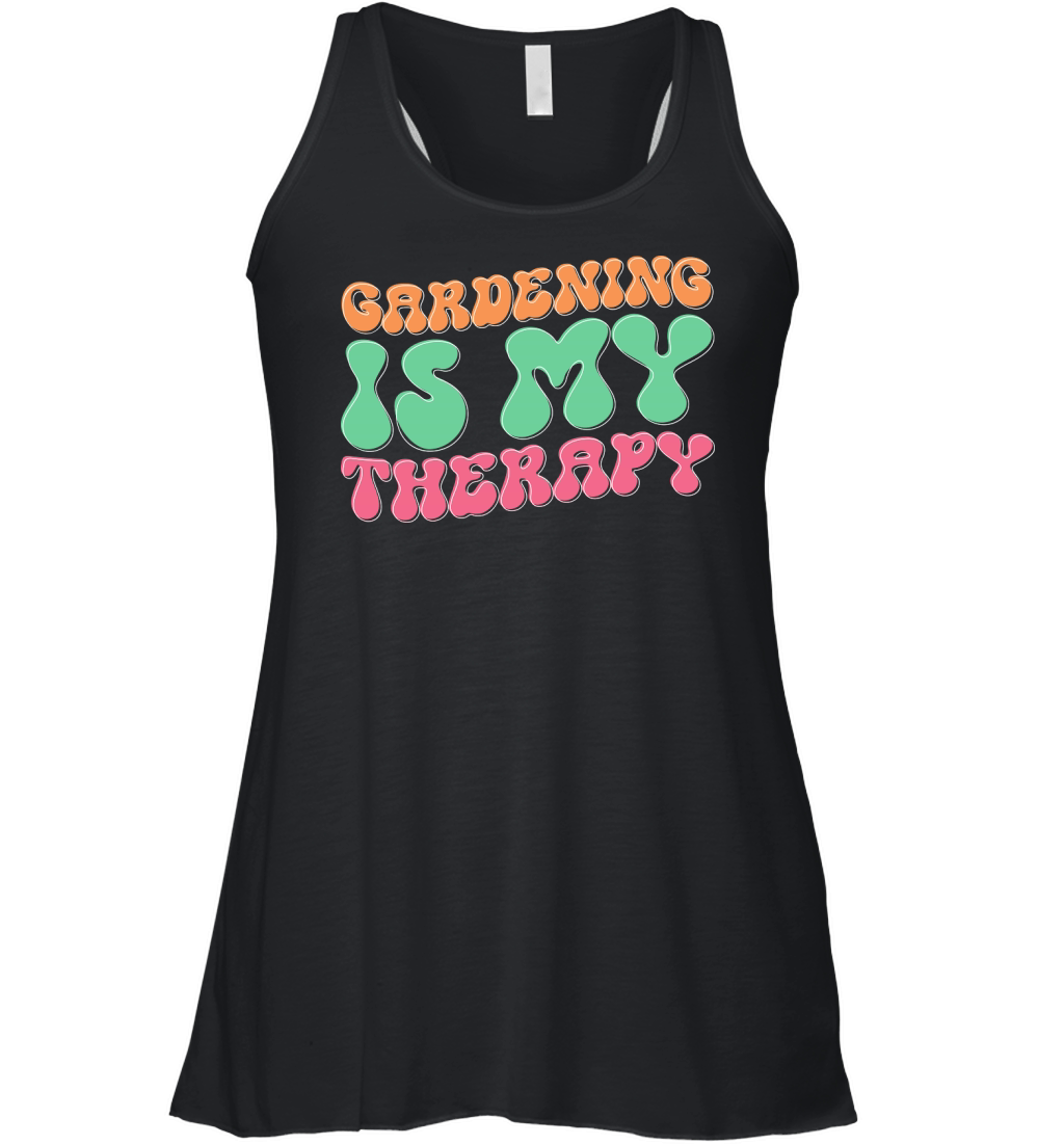 Gardening is my therapy Women's Flowy Tank Top
